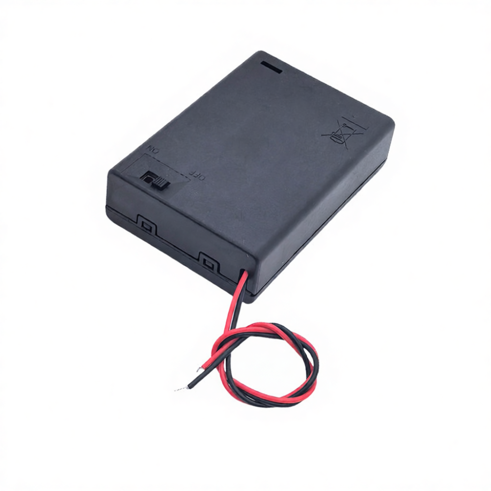 AA Battery Holder Box With Cov - Diy Electronics Holder review and price