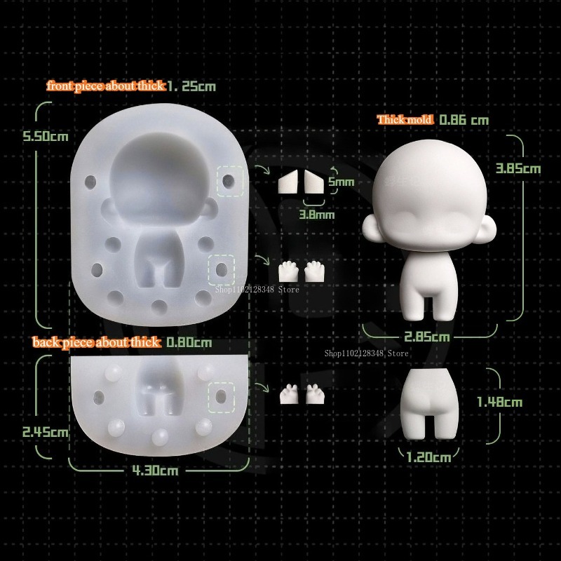 Q Version Body Model Silicone  - Diy Q review and price
