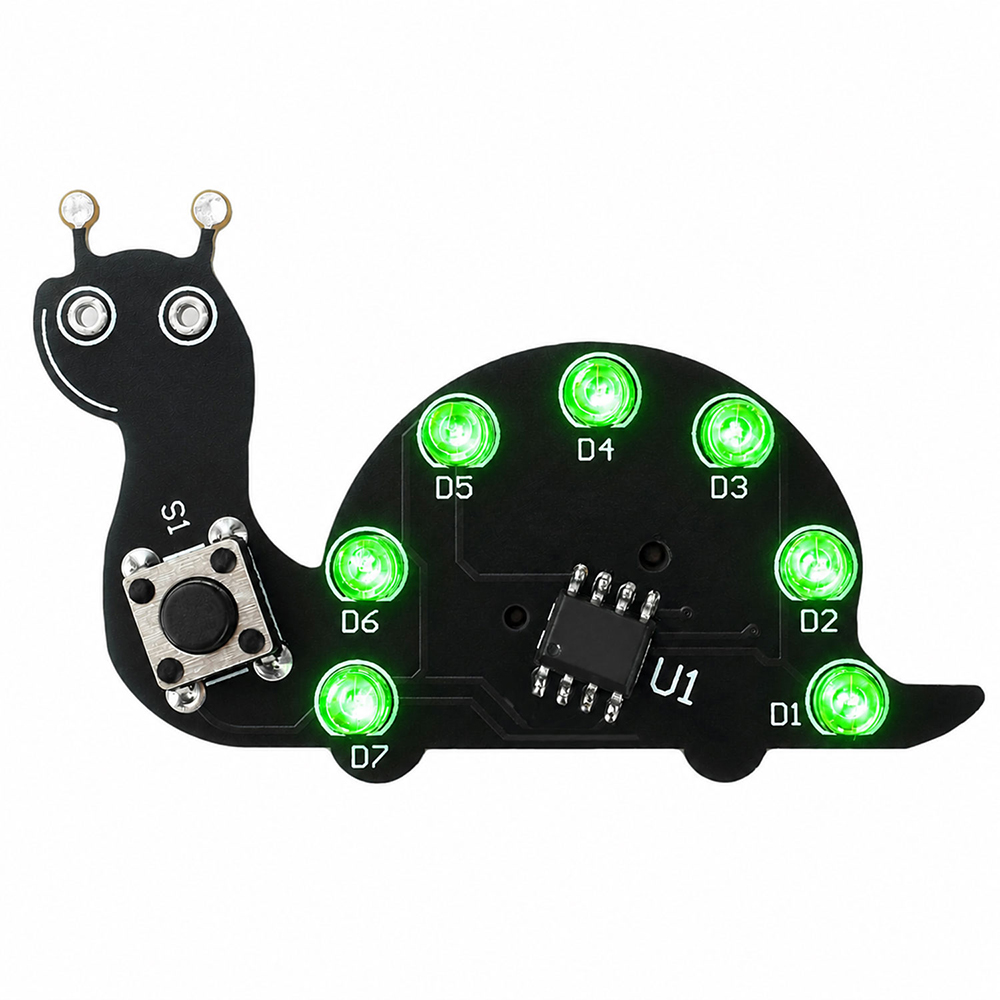 Snail LED Flowing Light Solder - Diy Electronics Kits For Beginners review and price