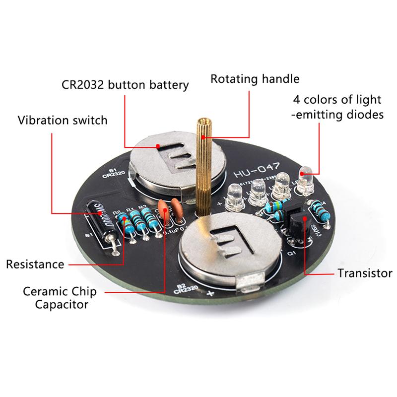 LED Spinning Top Electronics D - Diy Electronics Kits For Beginners review and price