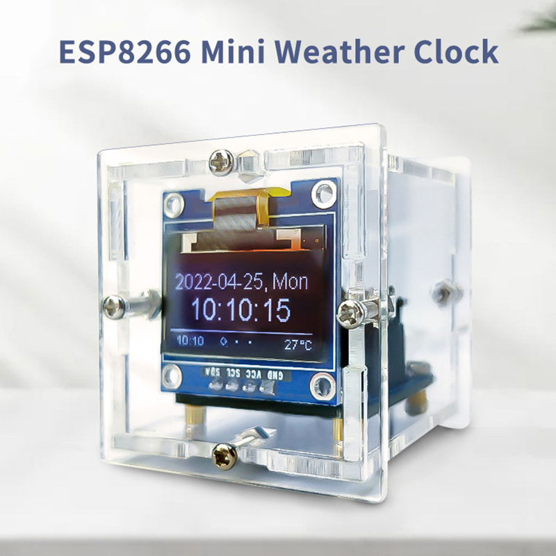 ESP8266 MINI Weather Clock WIF - Diy Soldering Station No Electronics review and price