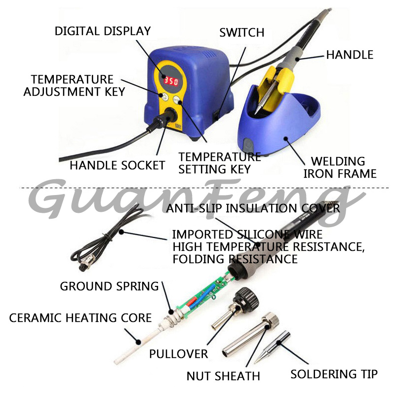 FX‑888D Digital Display Solder - Soldering Iron Kit review and price