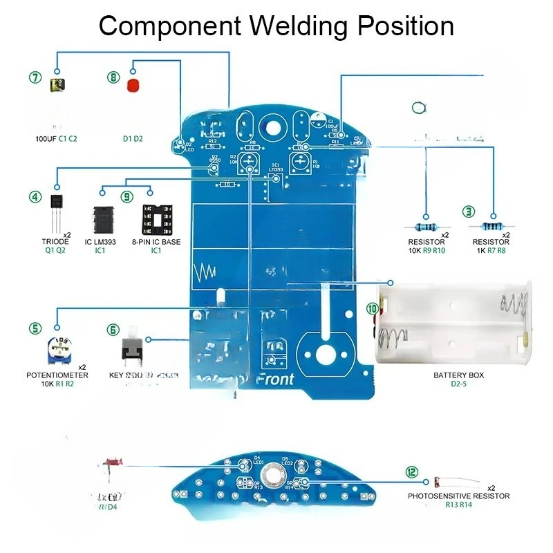 Practice Soldering Learning El - Diy Electronics Kits For Beginners review and price