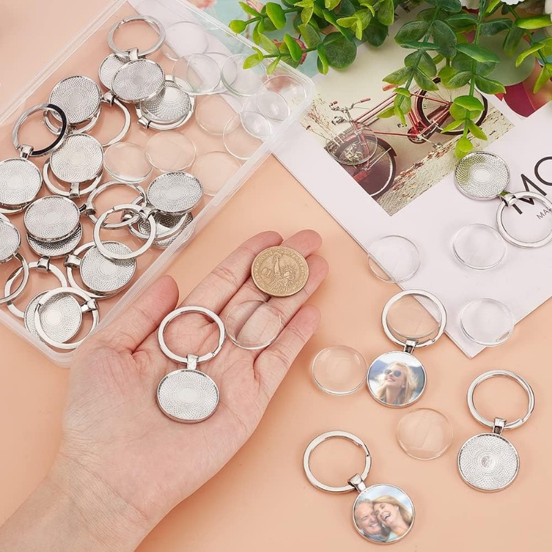 20Pcs Keychain Cabochon Settin - Diy Electronics Websites review and price